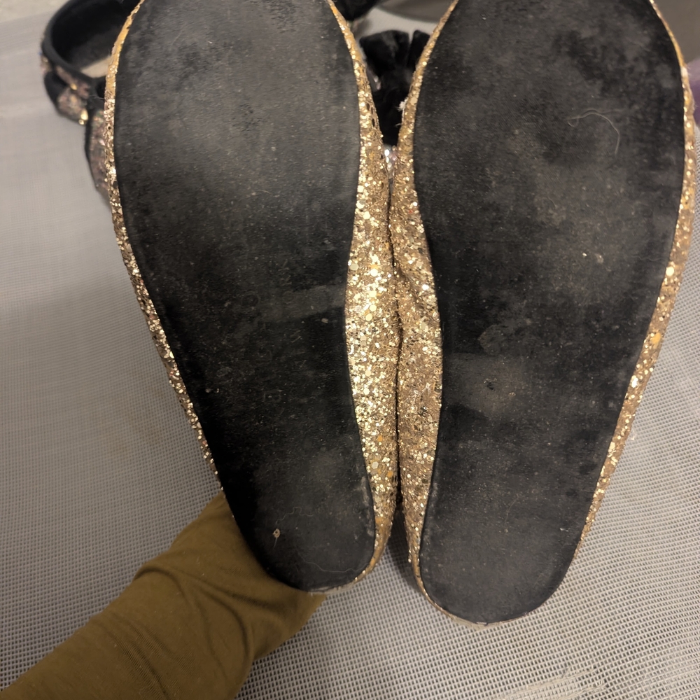 Kate Spade Gold and Multi Glitter Slipper Flats - Picture 4 of 16